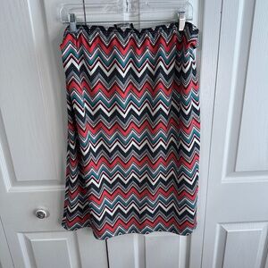 Park Avenue multicolor chevron pencil skirt size 2XL‎